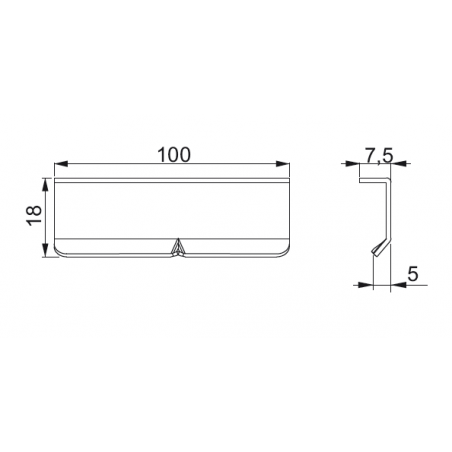 LCD100MC 850150 BAKS - łącznik ceownika
