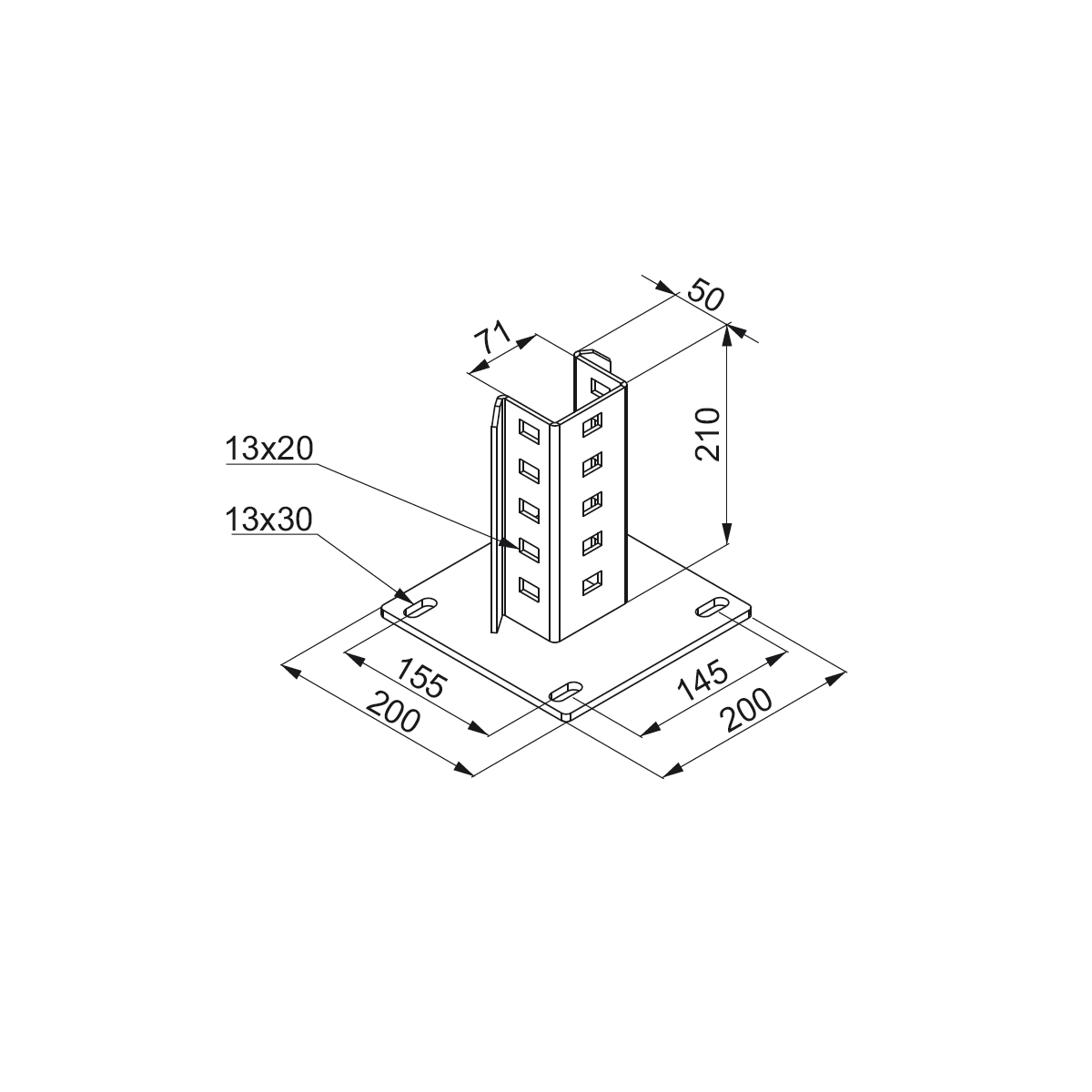 PCB70 751218 - Podstawa montażowa BAKS