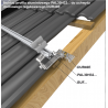 Profil aluminiowy PAL30H32/3,15 - podparcie paneli w konstrukcjach na dachy skośne
