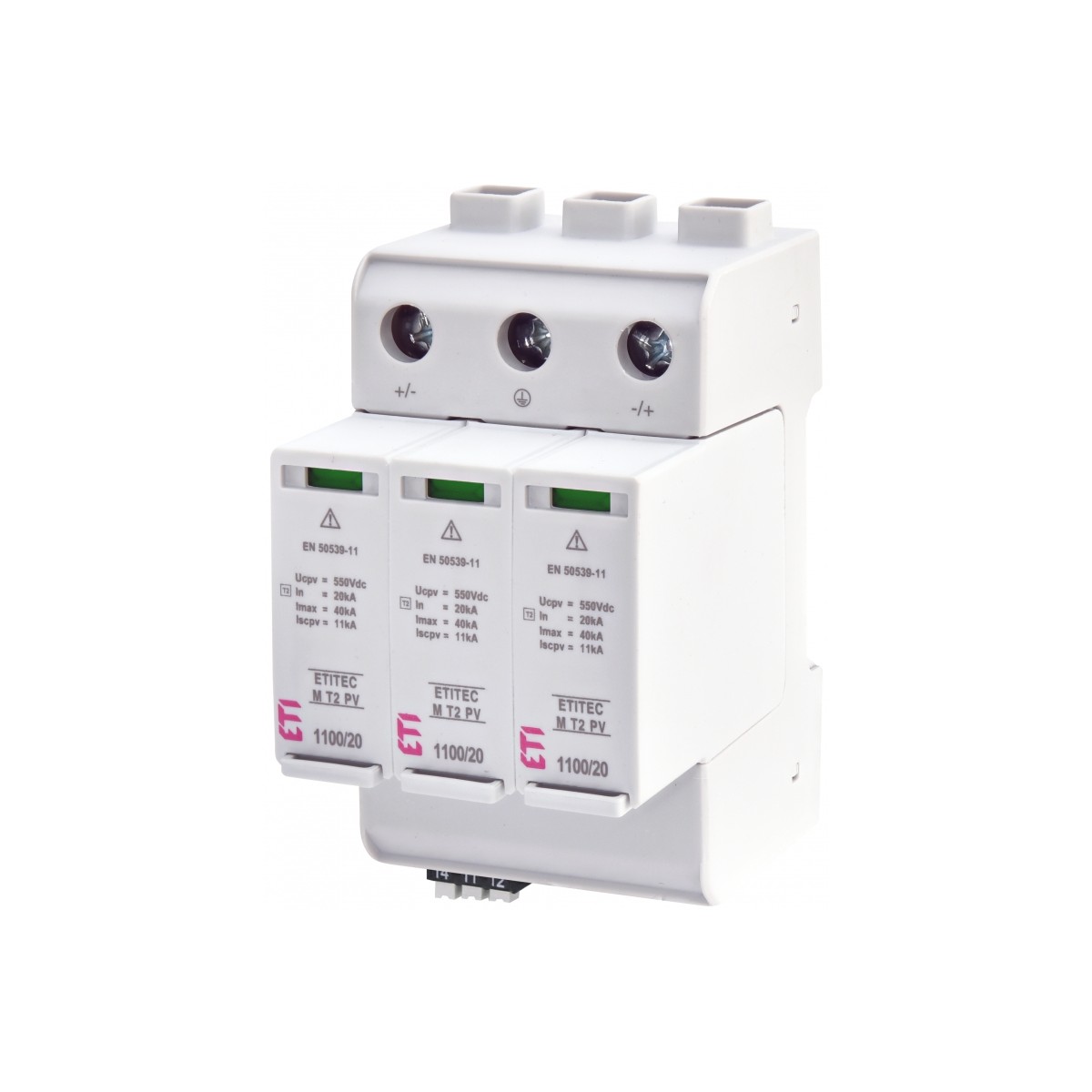 ETITEC M T2 PV 1100/20 Y RC - ogranicznik przepięć