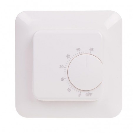 Regulator temperatury zakres temperatur 5-35°C podtynkowy styk 1NO 230V AC RT-824