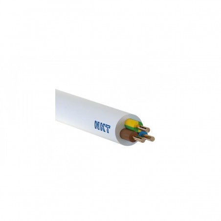 YDY żo 3x1 450/750V przewód biały okrągły KRĄŻEK NKT