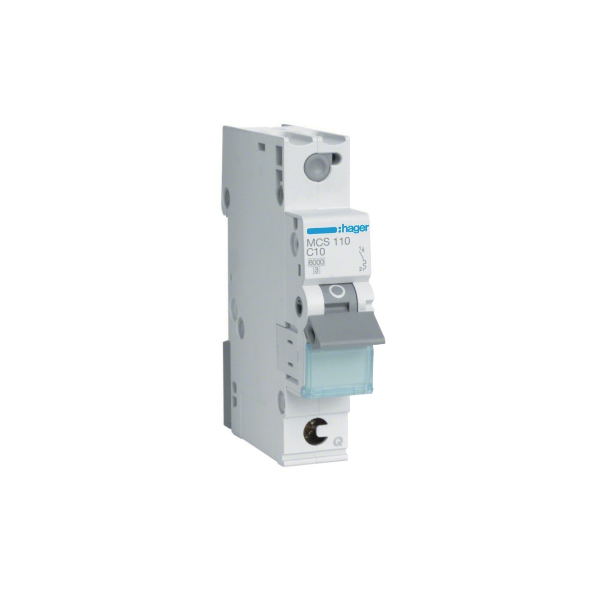 Wyłącznik nadprądowy Icn 6000A 1P C 10A QuickConnect MCS110