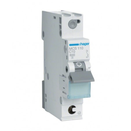 Wyłącznik nadprądowy Icn 6000A 1P C 10A QuickConnect MCS110