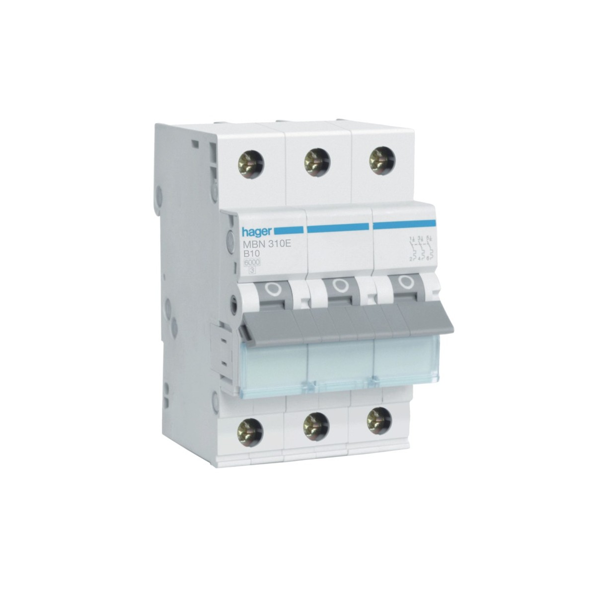 MCB Wyłącznik nadprądowy Icn 6000A 3P B 10A MBN310E