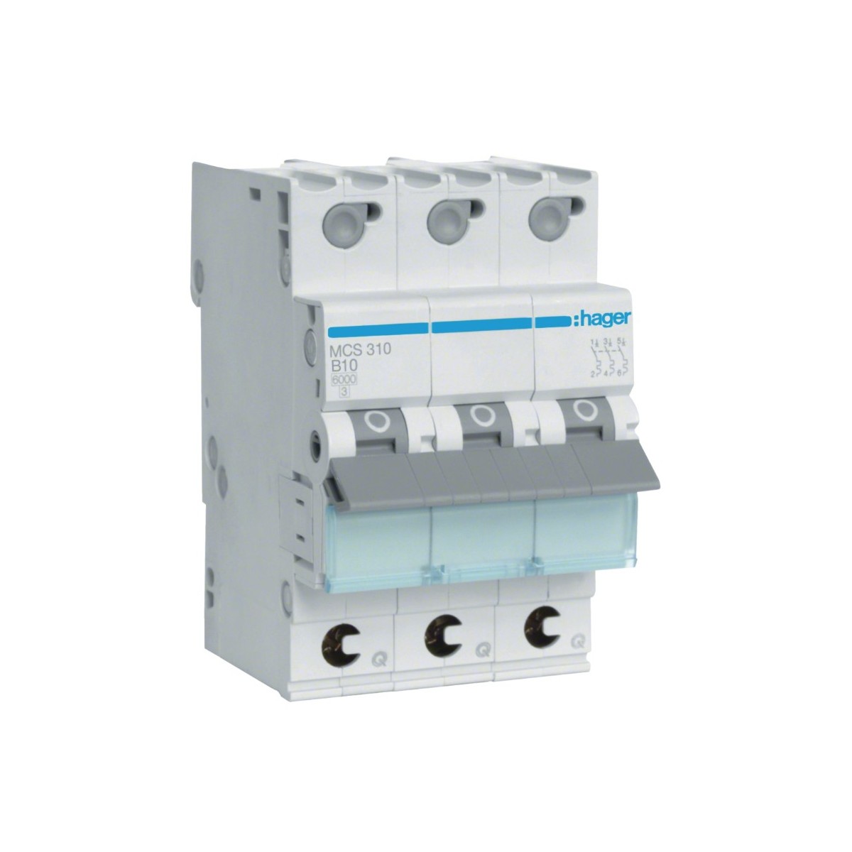 Wyłącznik nadprądowy Icn 6kA 3P C 20A QuickConnect MCS320